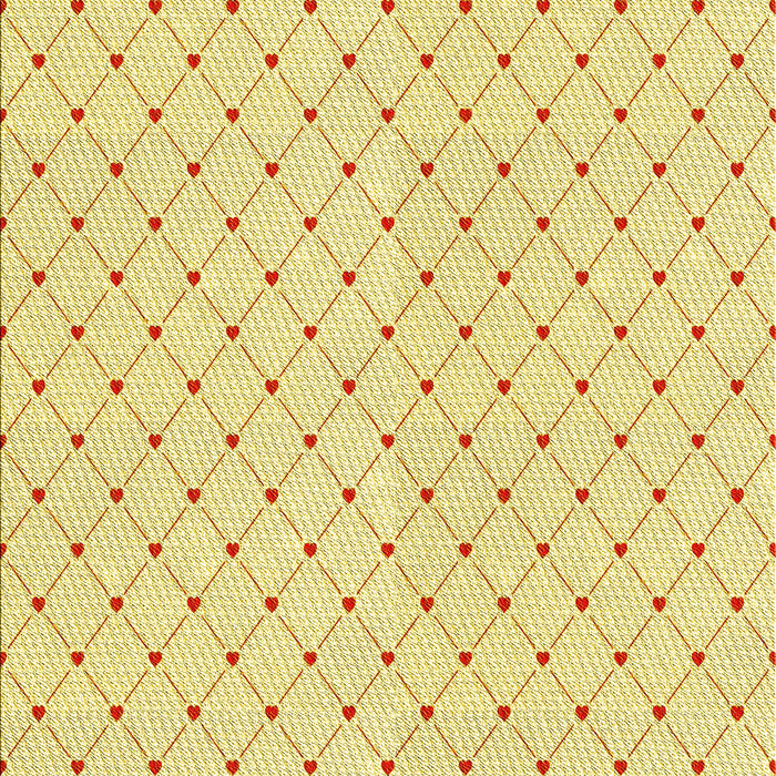 Patterned Yellow Rug, pat1702yw