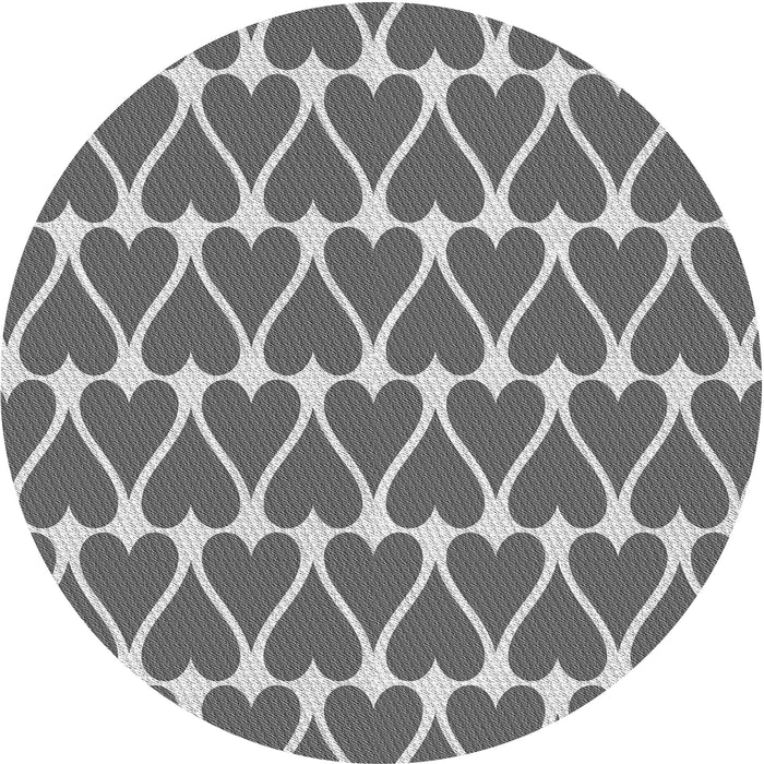 Square Patterned Cloud Gray Rug, pat1703gry