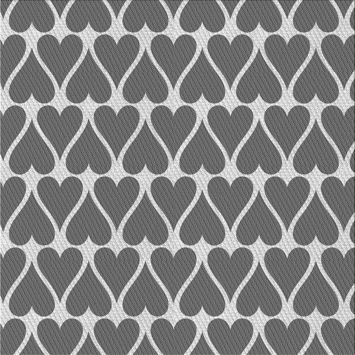 Round Patterned Cloud Gray Rug, pat1703gry