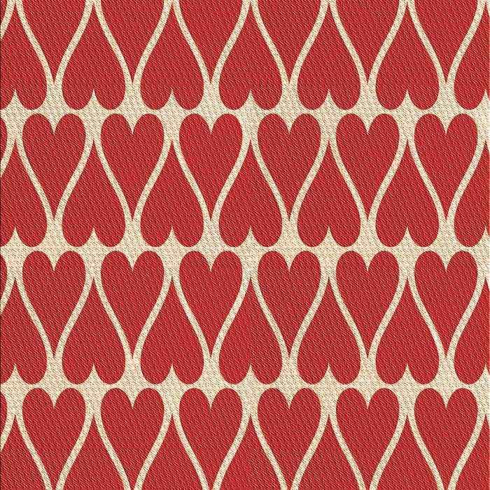 Patterned Red Rug, pat1703org