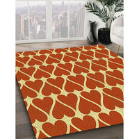 Patterned Orange Rug, pat1703yw