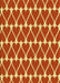 Patterned Orange Rug, pat1703yw