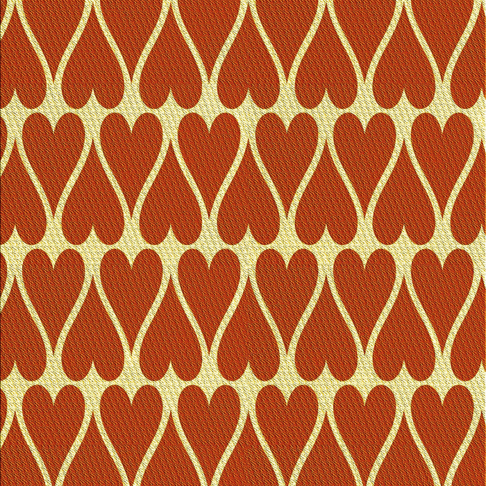 Patterned Orange Rug, pat1703yw
