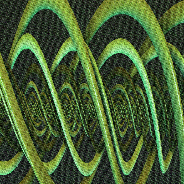 Round Patterned Dark Forest Green Rug, pat1704grn