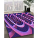 Machine Washable Transitional Indigo Purple Rug in a Family Room, wshpat1704pur