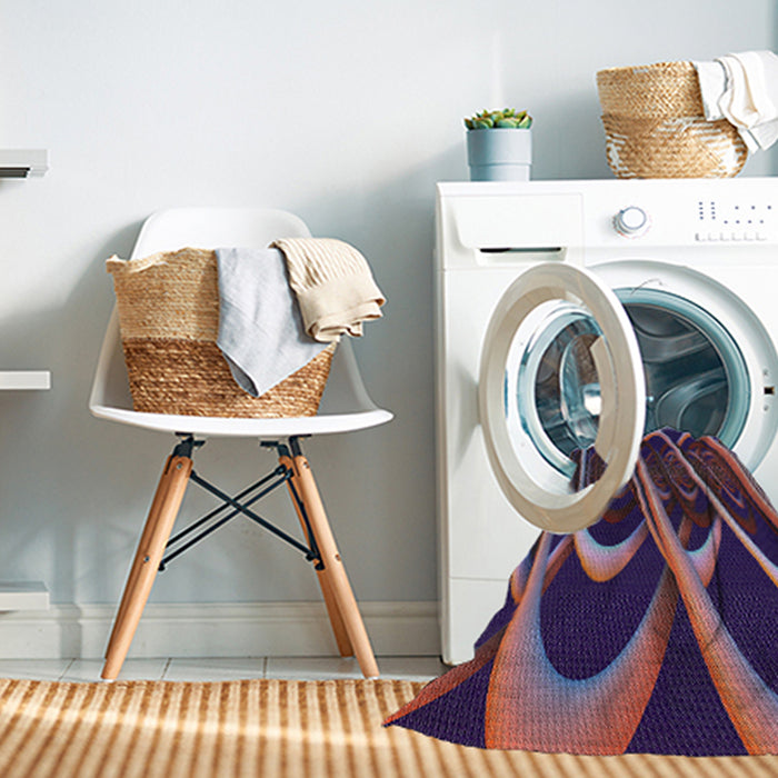 Machine Washable Transitional Dark Purple Rug in a Washing Machine, wshpat1704