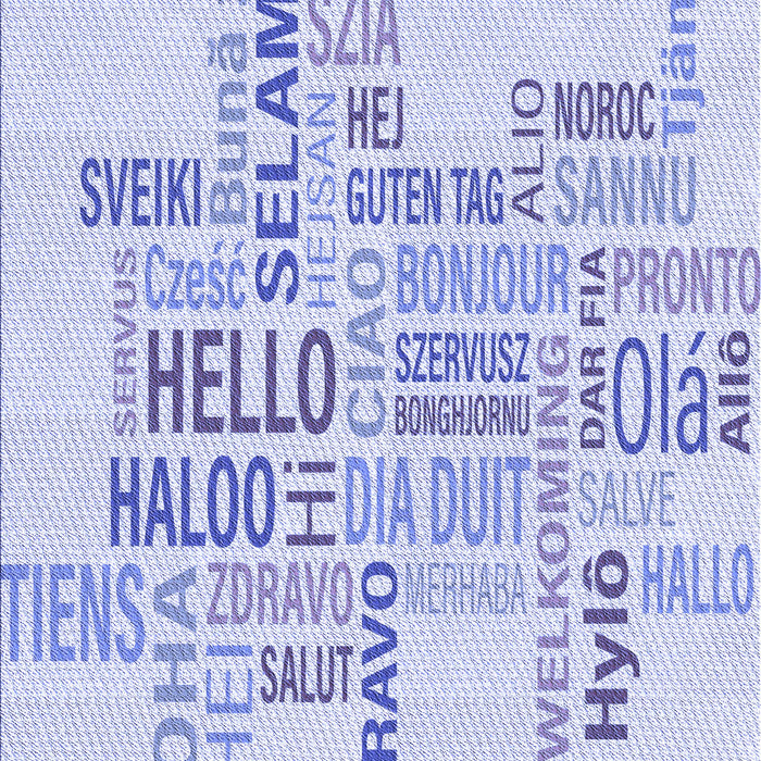 Patterned Lavender Blue Rug, pat1705blu