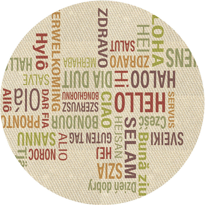 Square Patterned Peru Brown Rug, pat1705brn