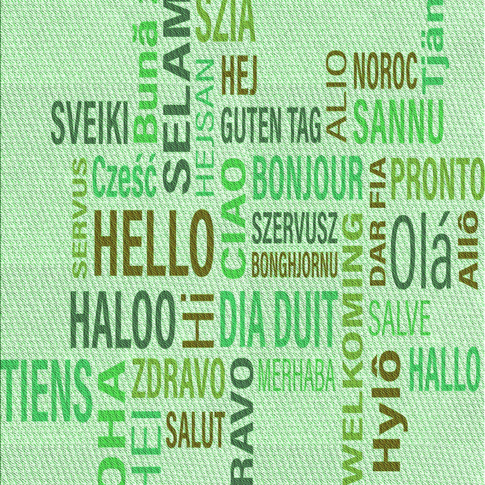 Patterned Light Green Rug, pat1705grn