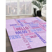 Patterned Purple Rug, pat1705pur