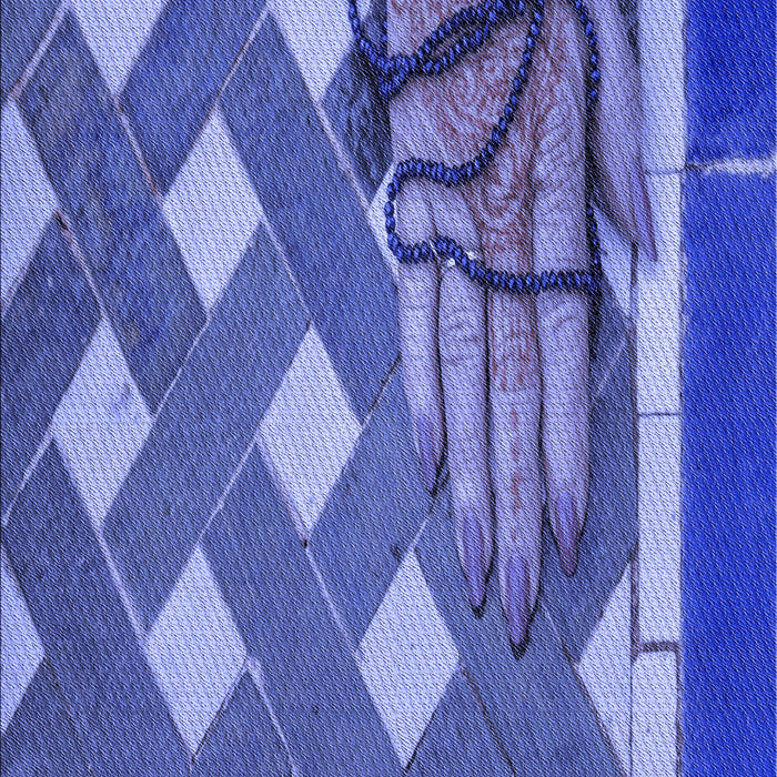 Machine Washable Transitional Sky Blue Rug, wshpat1706blu