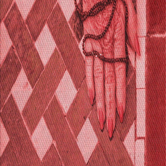 Patterned Red Rug, pat1706rd