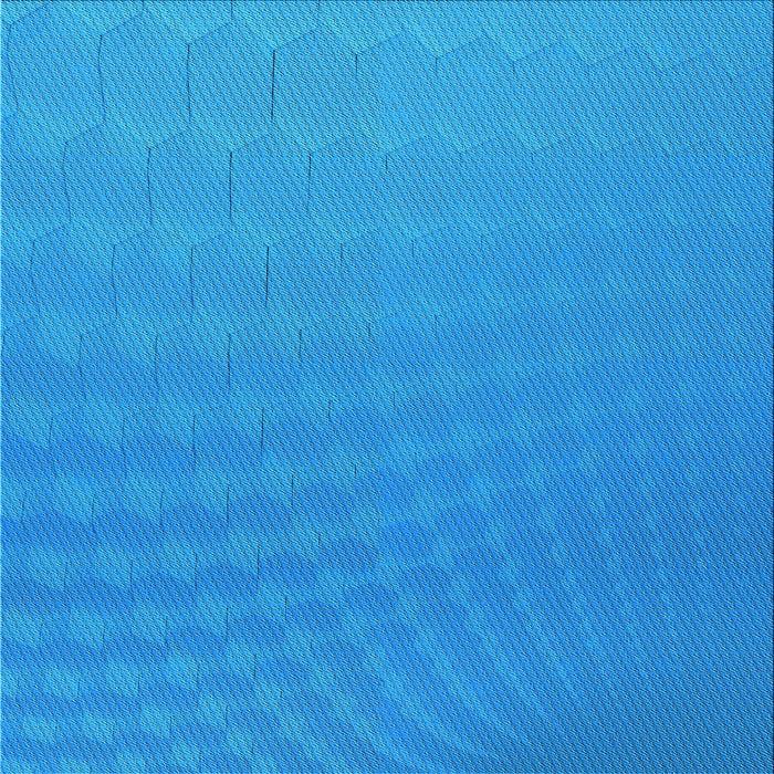 Round Machine Washable Transitional Neon Blue Rug, wshpat1707lblu