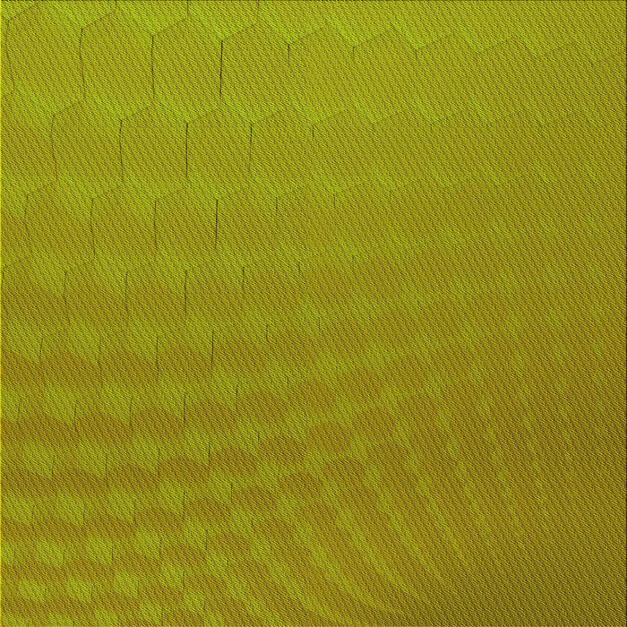 Round Patterned Dark Yellow Green Rug, pat1707yw