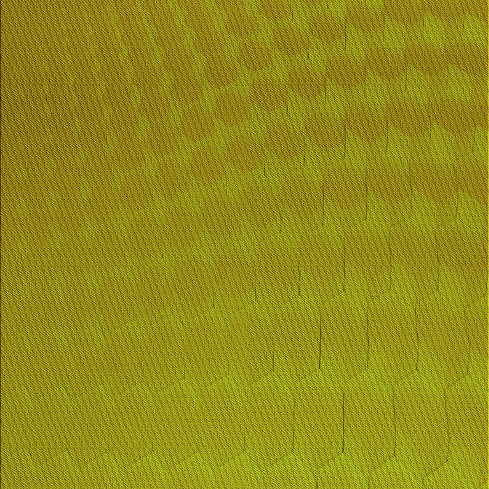 Patterned Dark Yellow Green Rug, pat1707yw