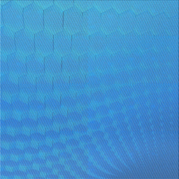 Square Patterned Bright Turquoise Blue Novelty Rug, pat1707