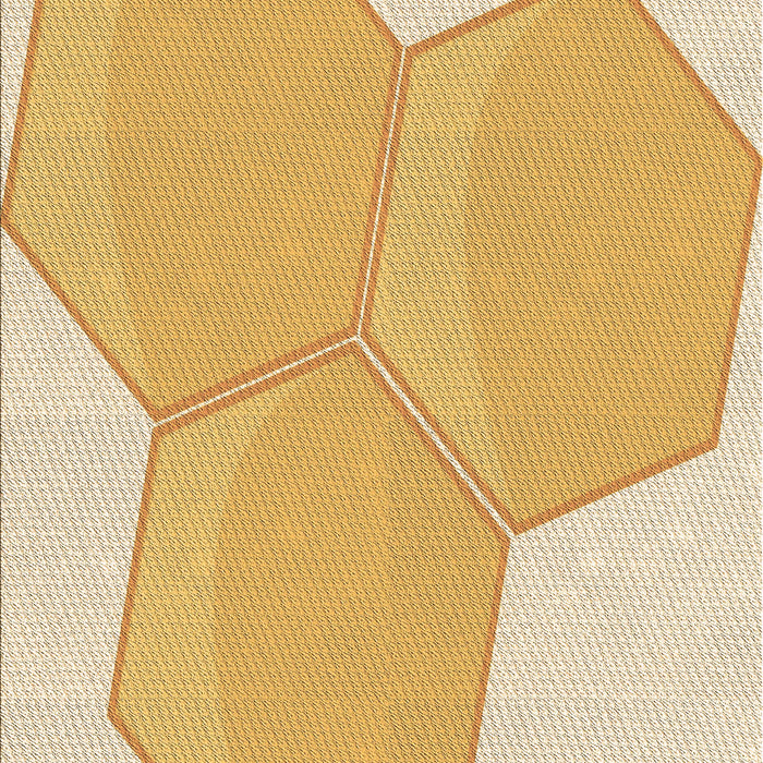 Machine Washable Transitional Yellow Rug, wshpat1708brn