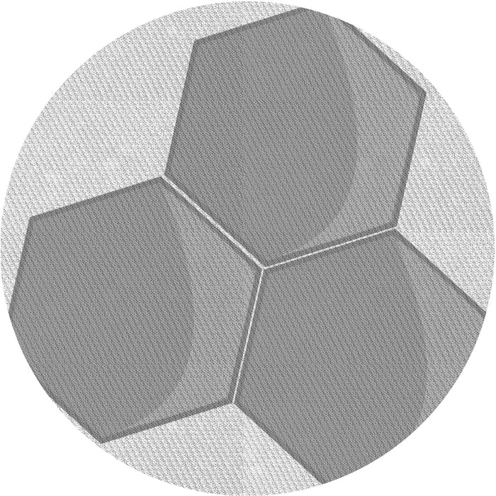 Square Patterned Gray Rug, pat1708gry