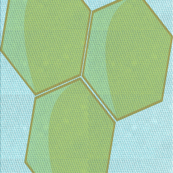 Patterned Pale Green Rug, pat1708lblu