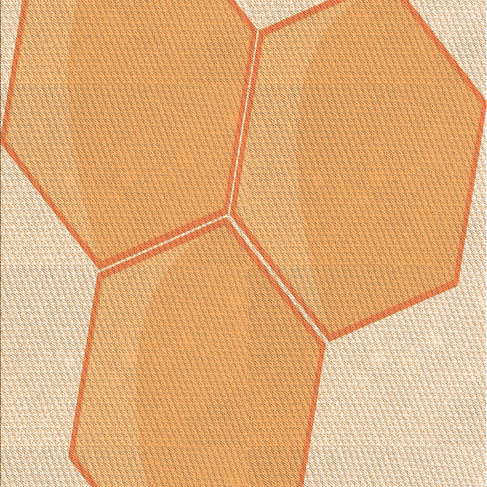 Patterned Orange Rug, pat1708org