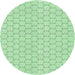 Square Machine Washable Transitional Mint Green Rug in a Living Room, wshpat1709grn