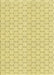 Machine Washable Transitional Sun Yellow Rug, wshpat1709yw