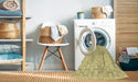 Machine Washable Transitional Sun Yellow Rug in a Washing Machine, wshpat1709yw
