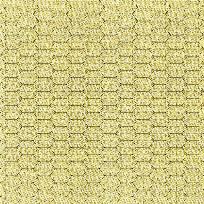 Round Machine Washable Transitional Sun Yellow Rug, wshpat1709yw