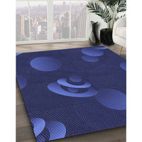 Patterned Blue Rug, pat171blu