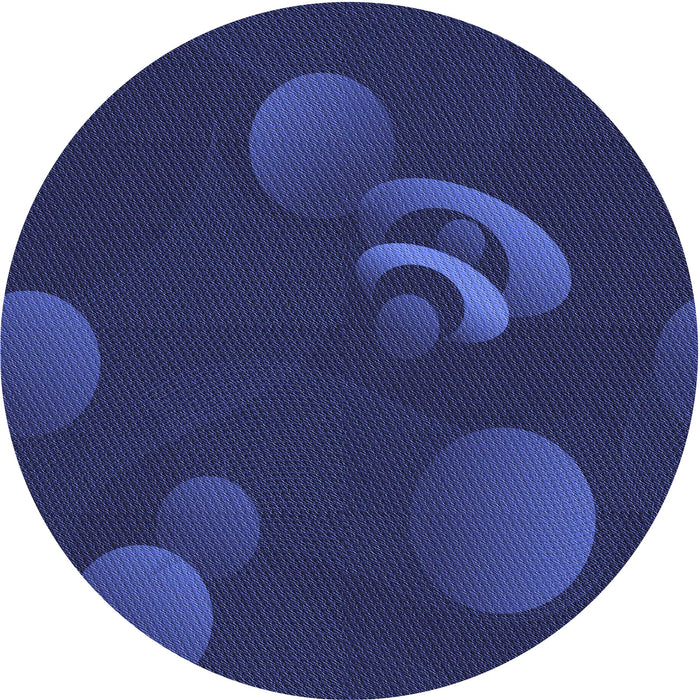 Square Patterned Blue Rug, pat171blu