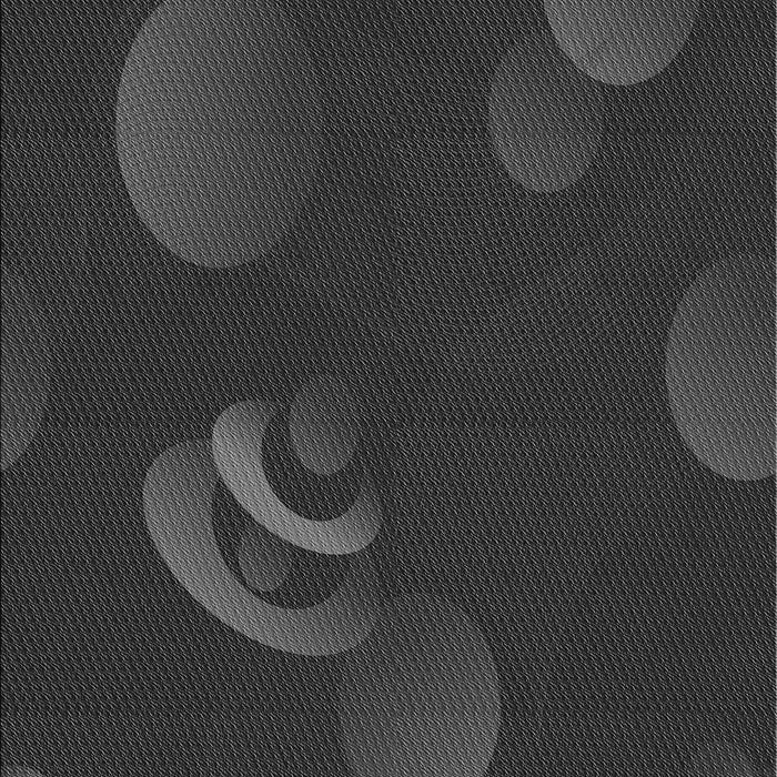 Patterned Charcoal Black Rug, pat171gry