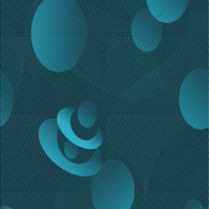 Patterned Dark Cyan Green Rug, pat171lblu