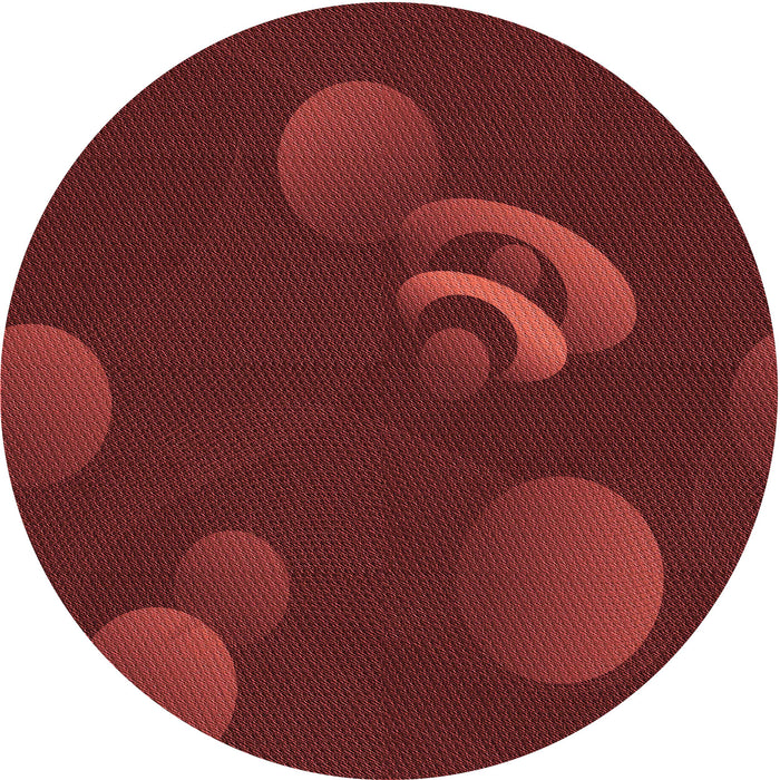 Square Patterned Maroon Red Rug, pat171rd