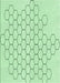 Machine Washable Transitional Mint Green Rug, wshpat1710grn
