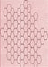 Machine Washable Transitional Light Coral Pink Rug, wshpat1710rd