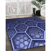 Machine Washable Transitional Midnight Blue Rug in a Family Room, wshpat1711blu