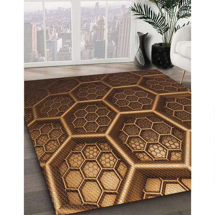 Machine Washable Transitional Night Red Rug in a Family Room, wshpat1711org
