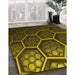 Machine Washable Transitional Black Brown Rug in a Family Room, wshpat1711yw