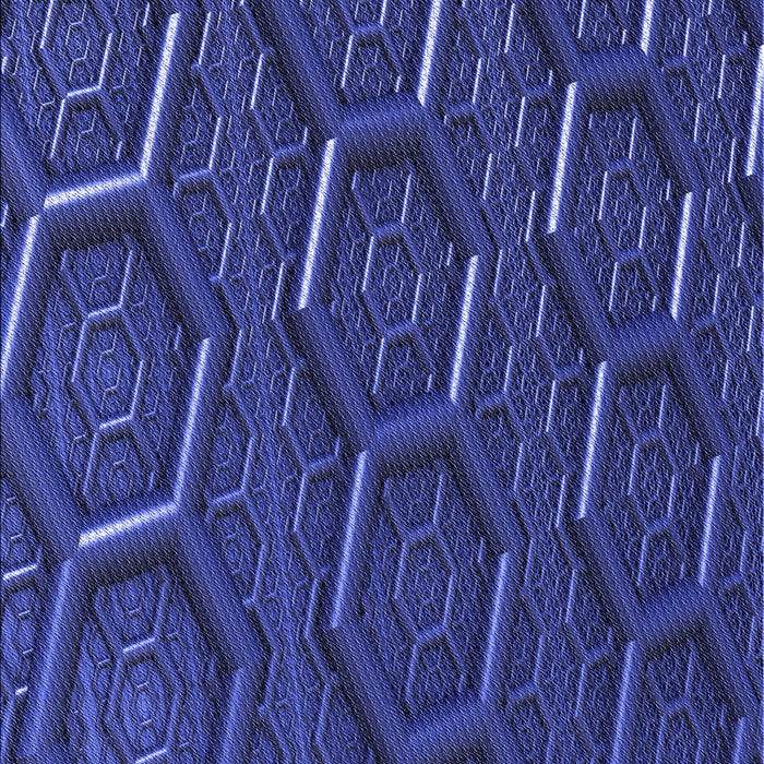 Patterned Denim Dark Blue Rug, pat1712blu