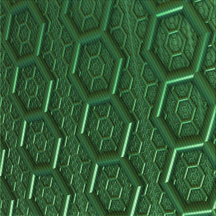 Round Patterned Deep Emerald Green Rug, pat1712grn