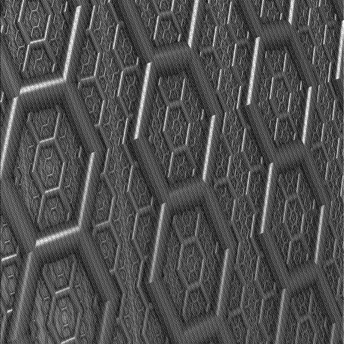 Patterned Charcoal Black Rug, pat1712gry