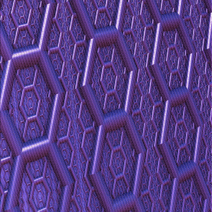 Patterned Indigo Purple Rug, pat1712pur