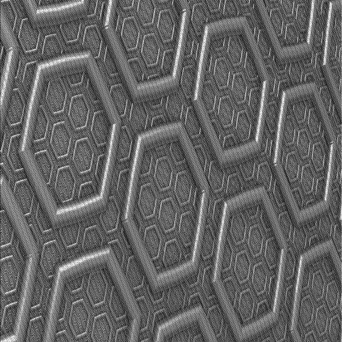 Machine Washable Transitional Gray Rug, wshpat1713gry