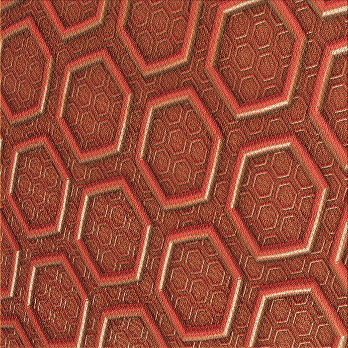 Round Machine Washable Transitional Orange Red Orange Rug, wshpat1713org