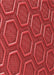 Machine Washable Transitional Red Rug, wshpat1713rd