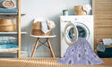 Machine Washable Transitional Purple Mimosa Purple Rug in a Washing Machine, wshpat1714blu