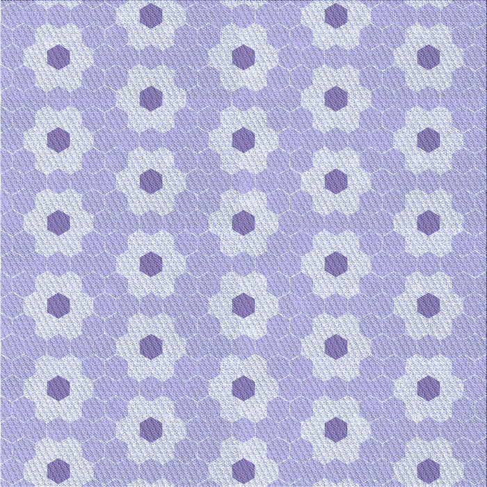Round Machine Washable Transitional Purple Mimosa Purple Rug, wshpat1714blu