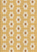 Machine Washable Transitional Yellow Rug, wshpat1714brn