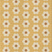 Round Machine Washable Transitional Yellow Rug, wshpat1714brn