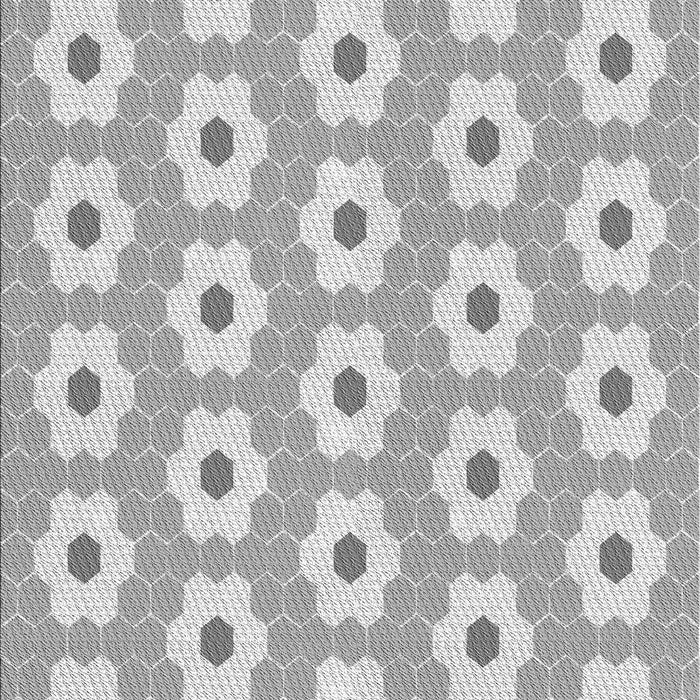 Patterned Gunmetal Gray Rug, pat1714gry